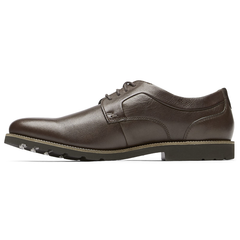 Rockport Oxfords Herr Mörkbruna - Sharp & Ready 2 Plain Toe - LPDSV4586